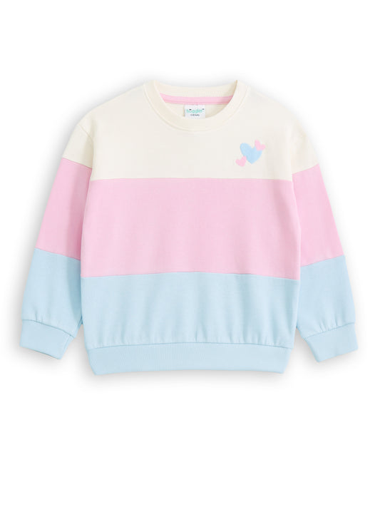 Color Block Girls Sweatshirt