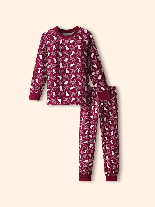 Bunny Love Girls Pajama Set.