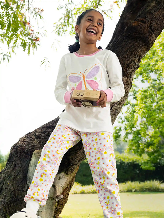 Butterfly Magic Girls Pajama Set.