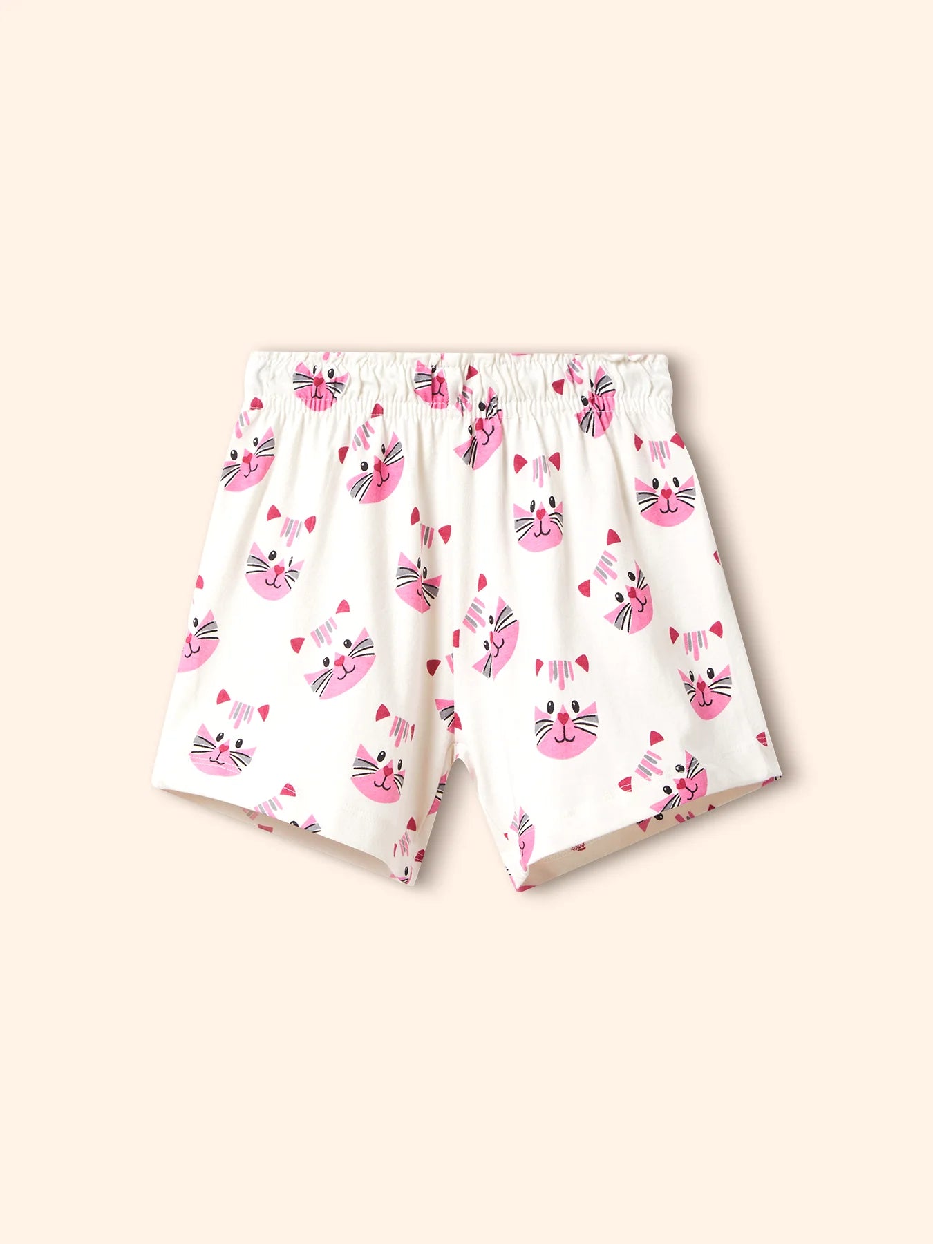 Cat Pocket Girls Shorts Set