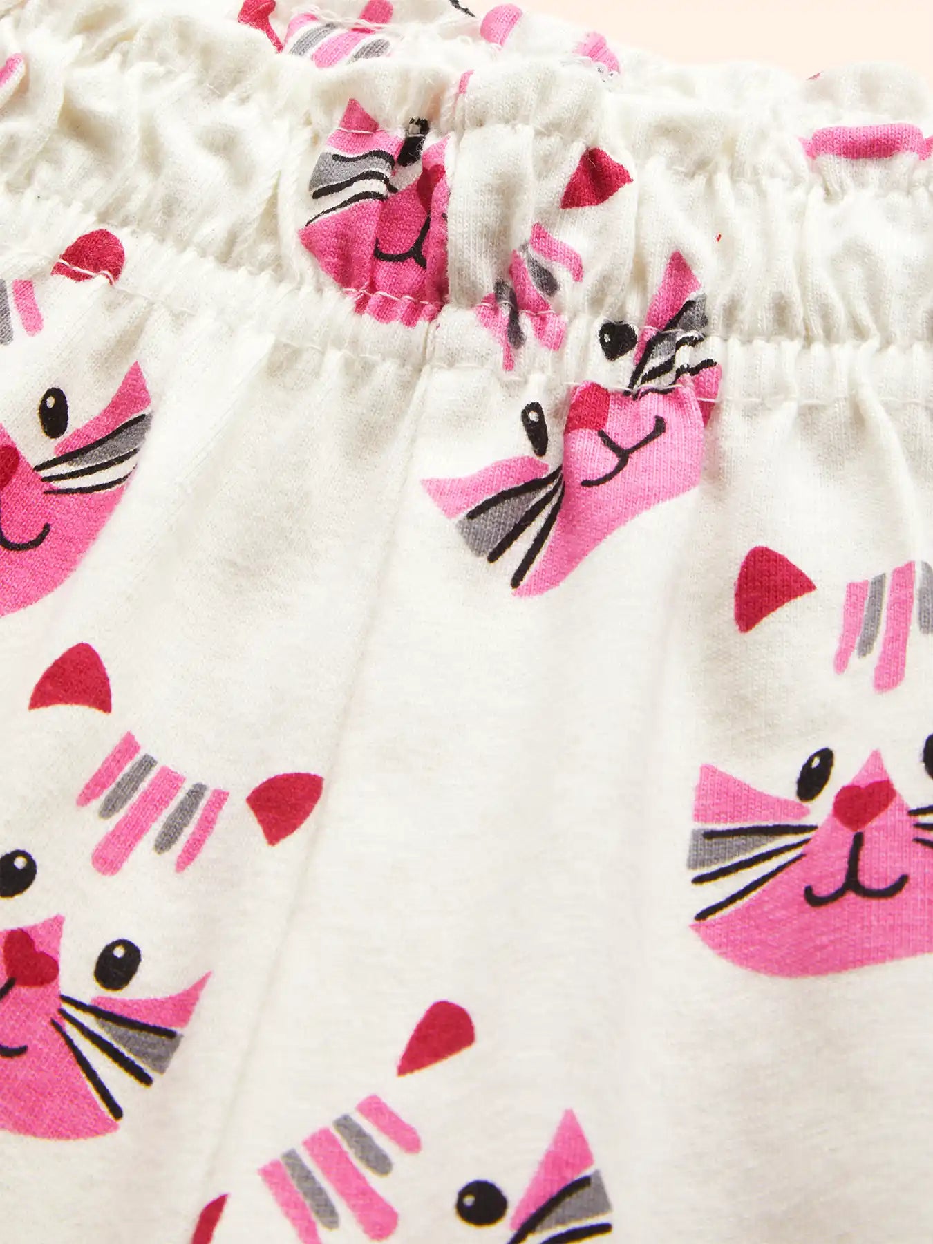 Cat Pocket Girls Shorts Set