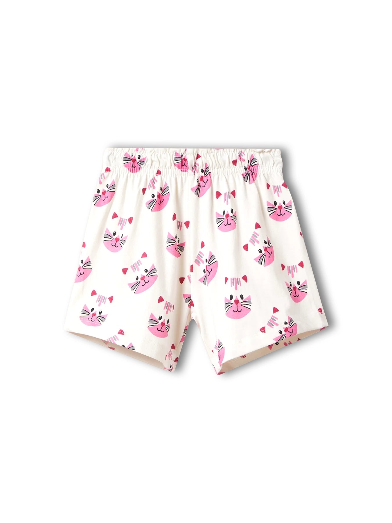 Cat Pocket Girls Shorts Set