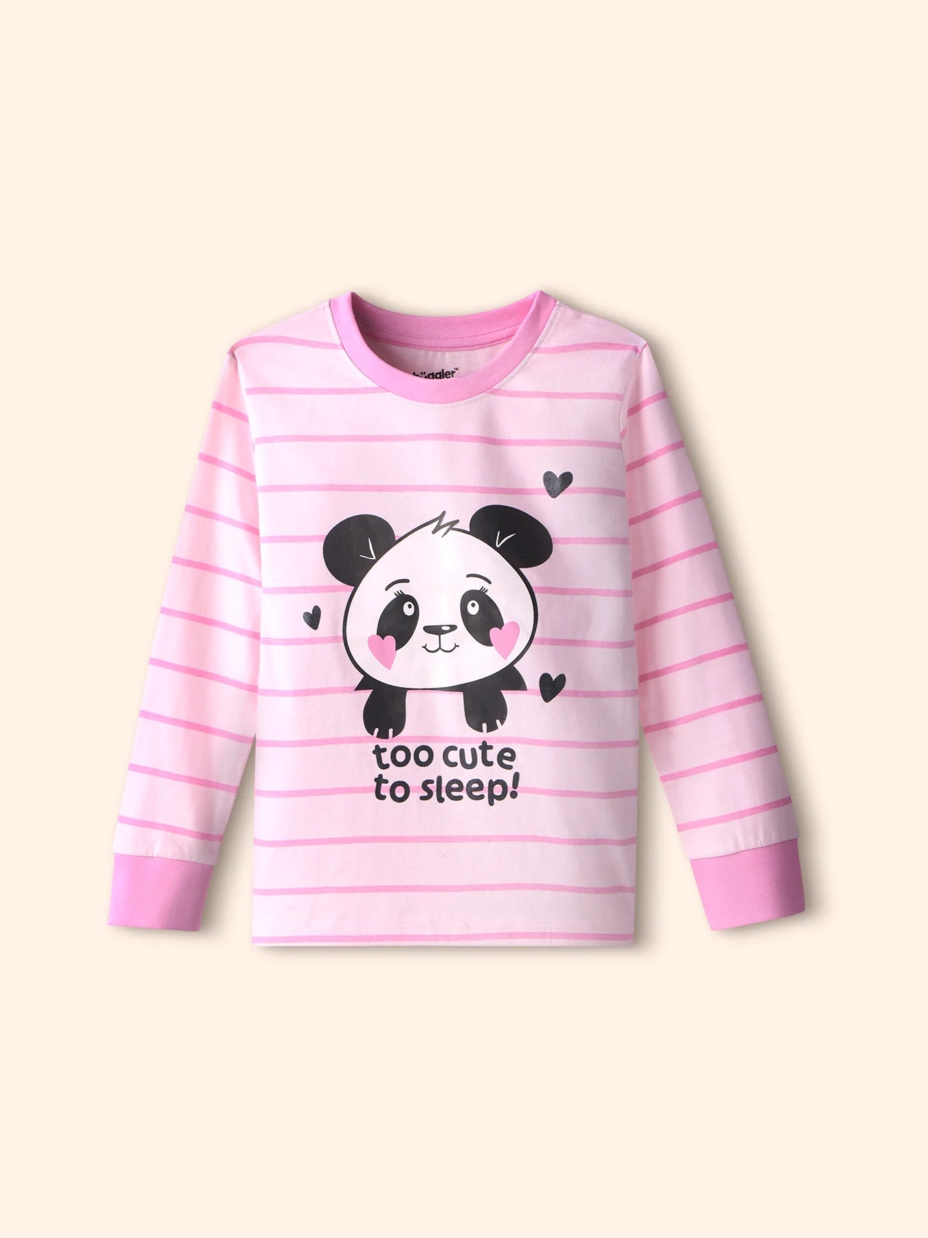 Cute Panda Girls Pajama Set.