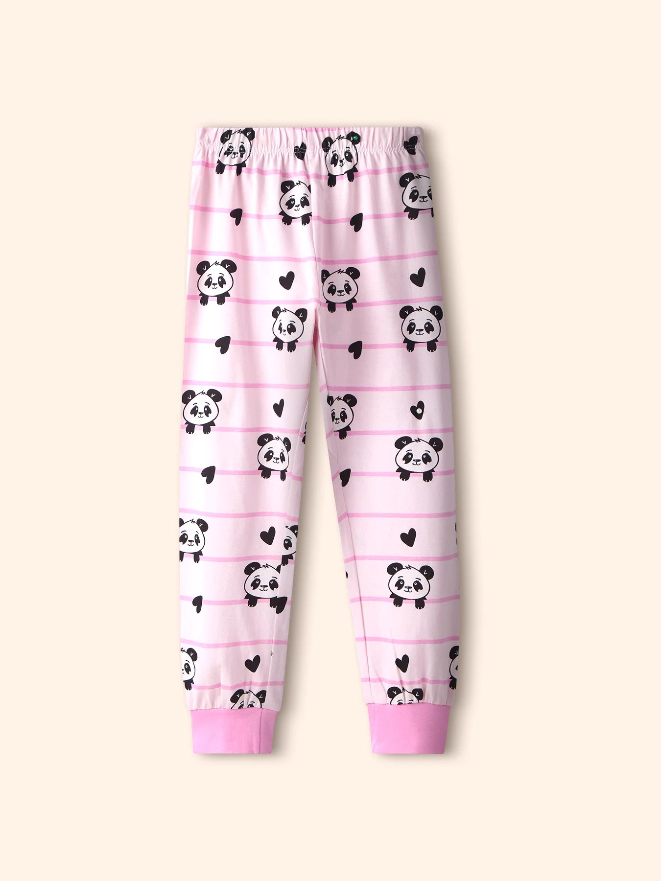 Cute Panda Girls Pajama Set.