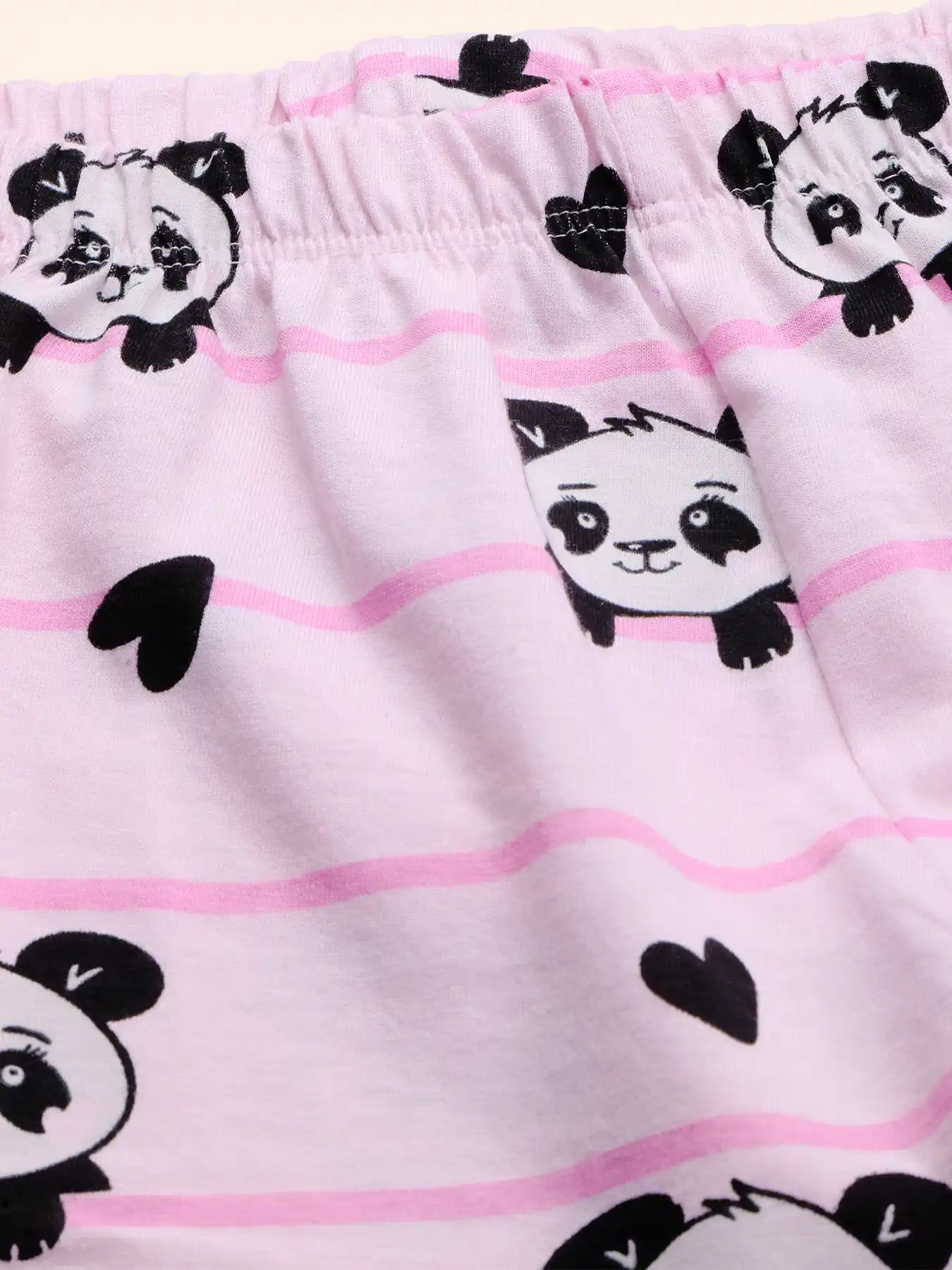 Cute Panda Girls Pajama Set.