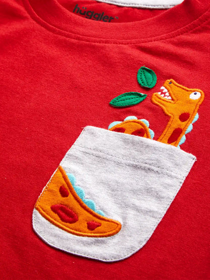 Dino Pocket  Boys Shorts Set