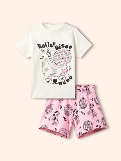 Disco Queen Girls Shorts Set