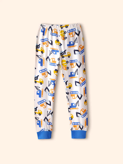 Excavators Boys Pajama Set.