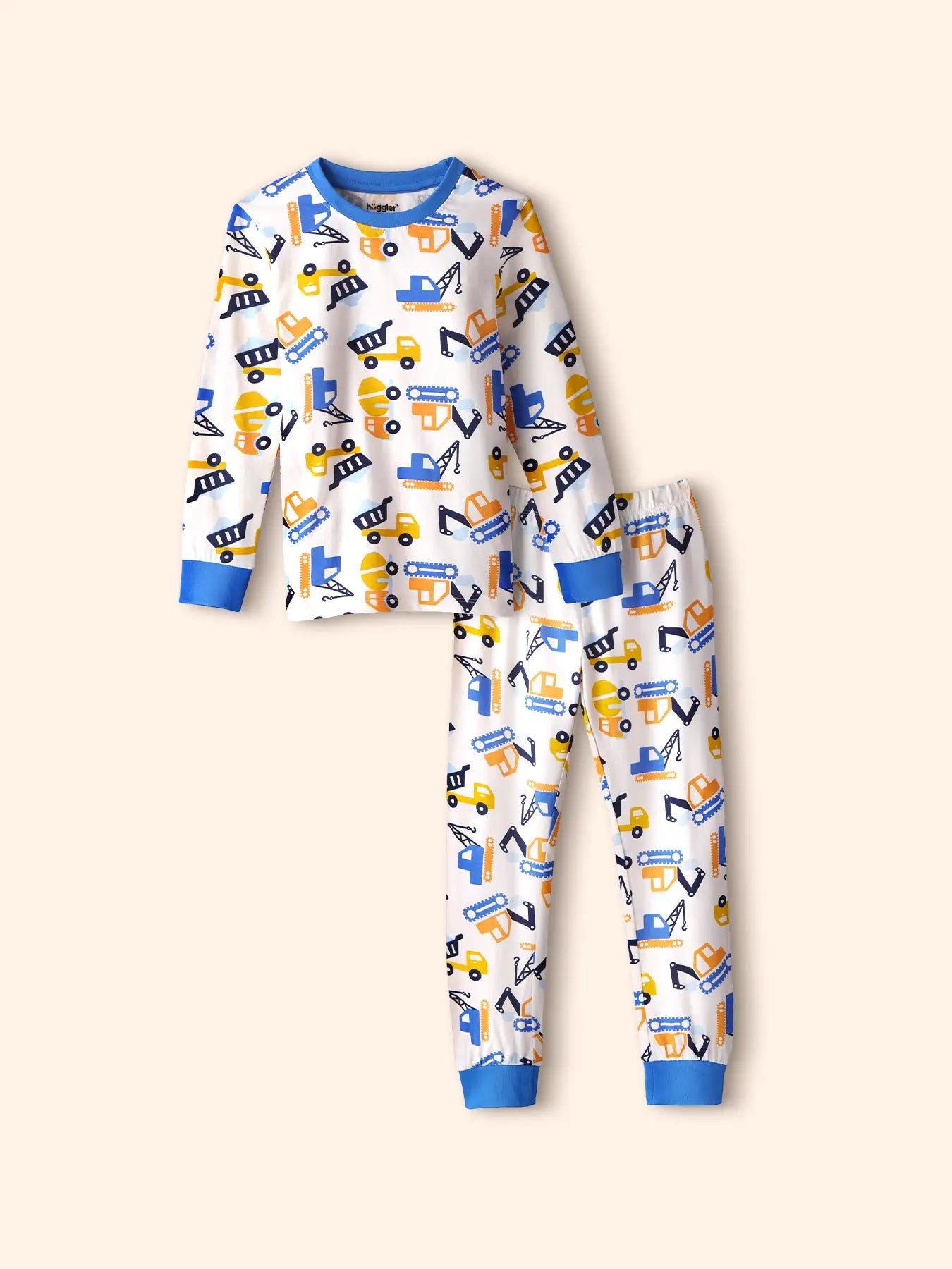 Excavators Boys Pajama Set.