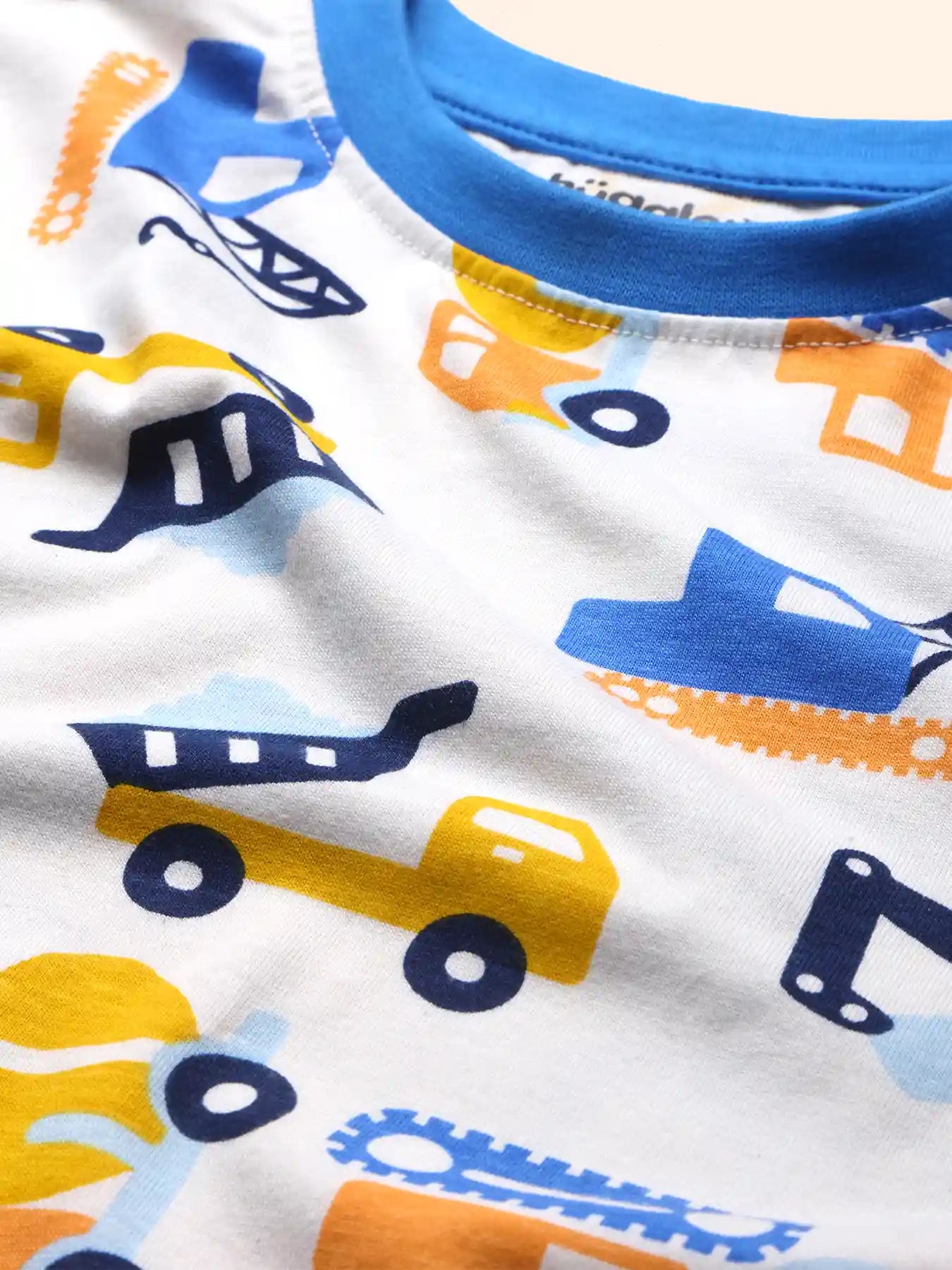 Excavators Boys Pajama Set.