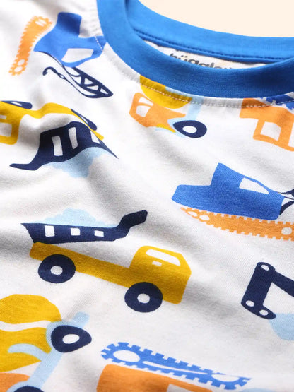 Excavators Boys Pajama Set.