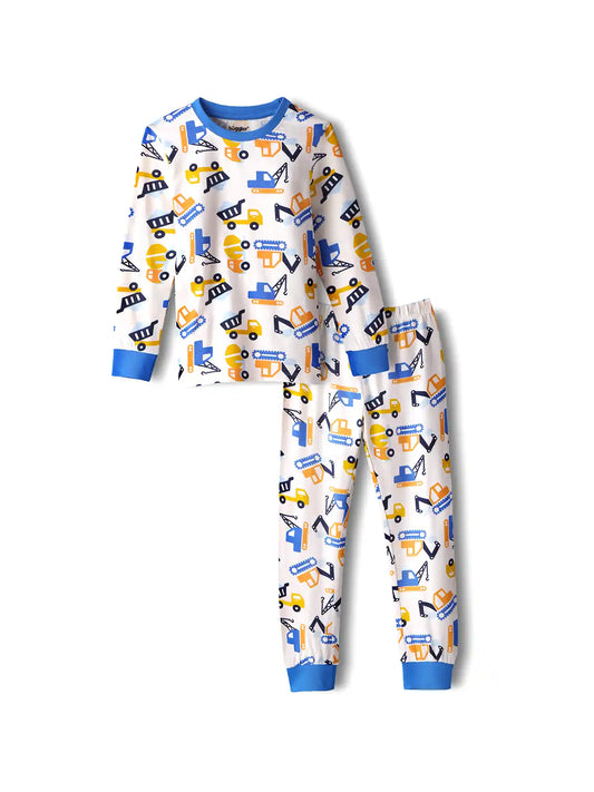 Excavators Boys Pajama Set