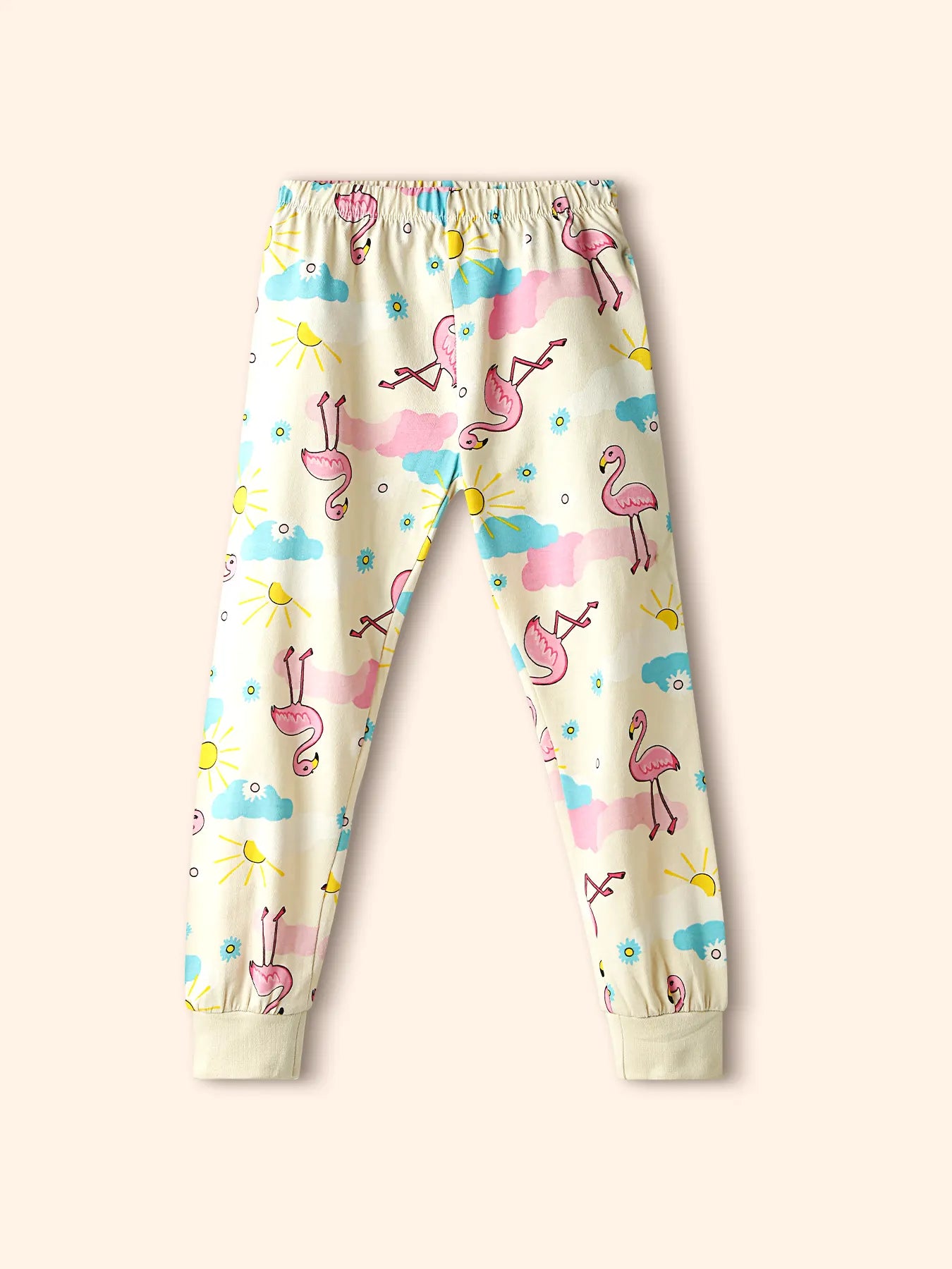 Flamingo Vibes Girls Pajama Set.