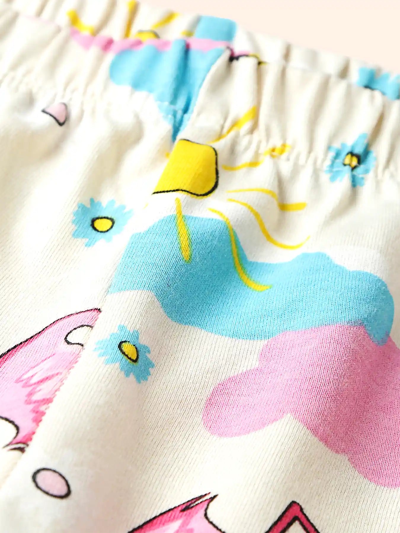 Flamingo Vibes Girls Pajama Set.