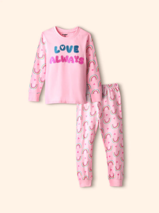Love Always Girls Pajama Set.