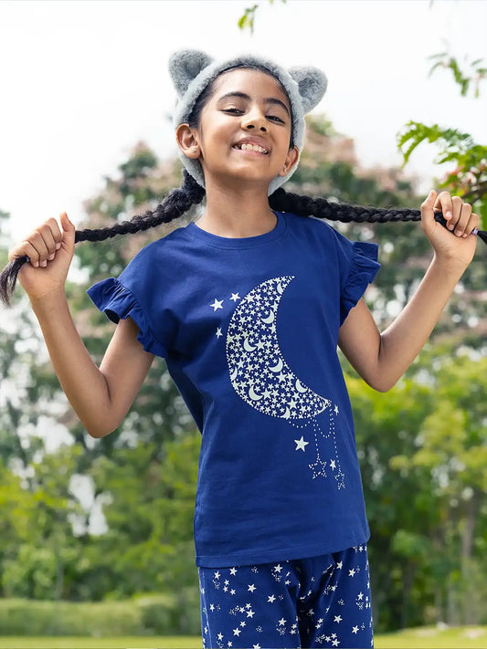 Magic Moon Girls Pajama Set.