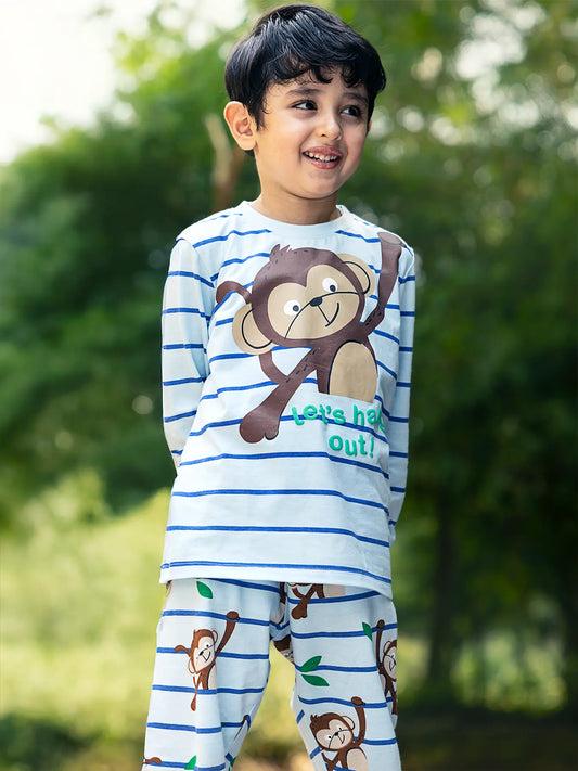 Monkey Swing Boys Pajama Set.