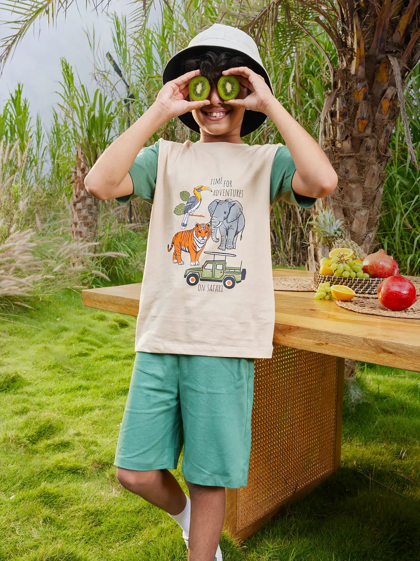 On Safari  Boys Shorts Set