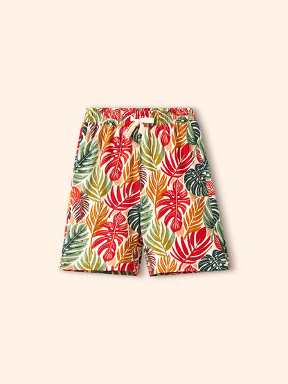 Palm Leaves  Boys Shorts Set