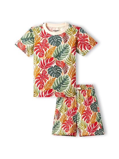 Palm Leaves  Boys Shorts Set