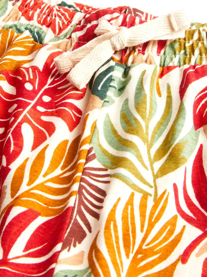 Palm Leaves  Boys Shorts Set