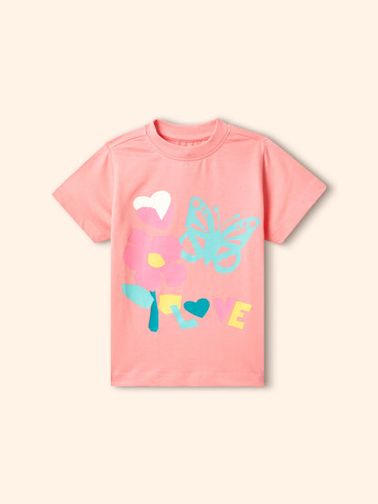 Paper Cut Love Girls Shorts Set