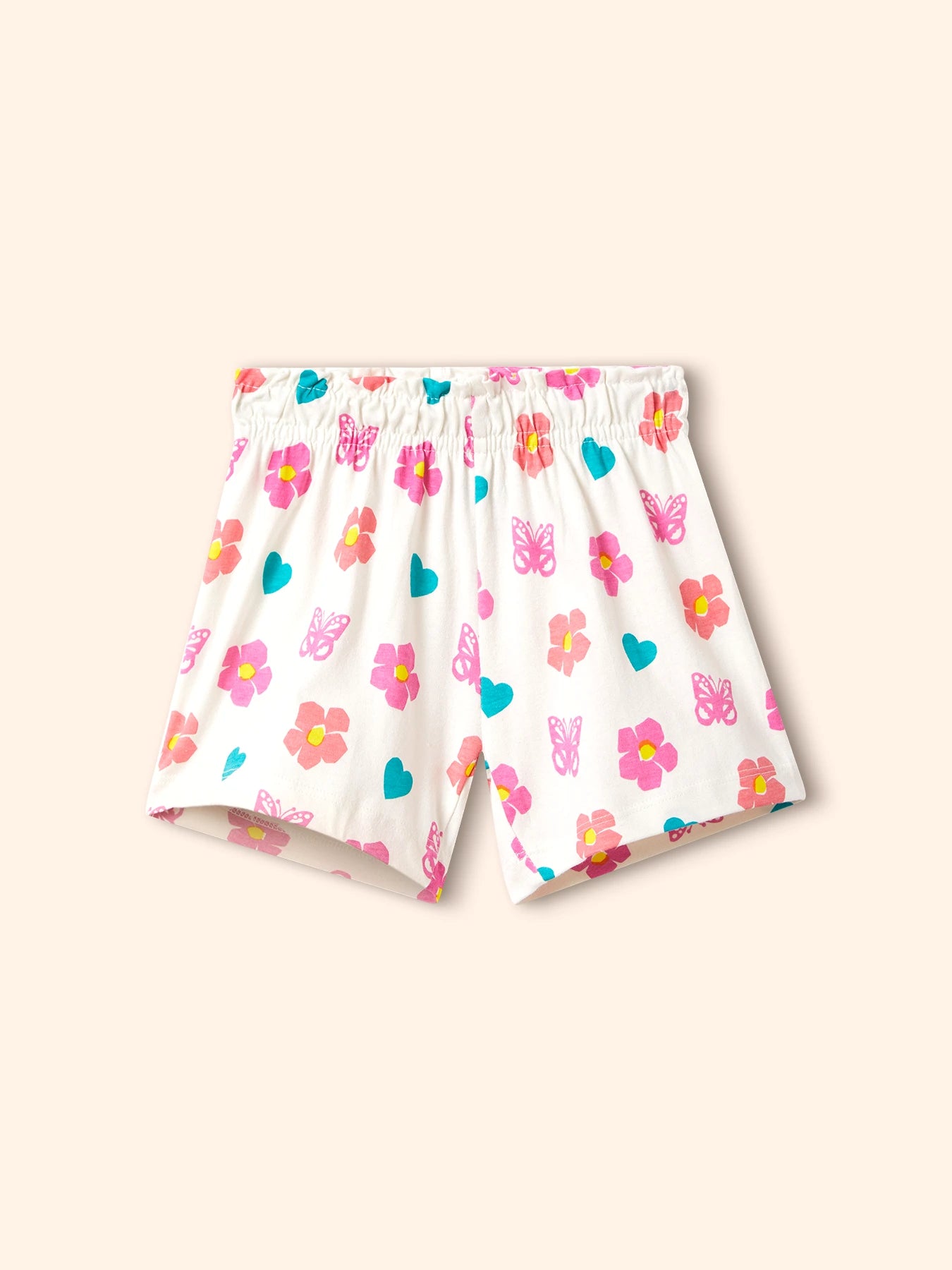 Paper Cut Love Girls Shorts Set