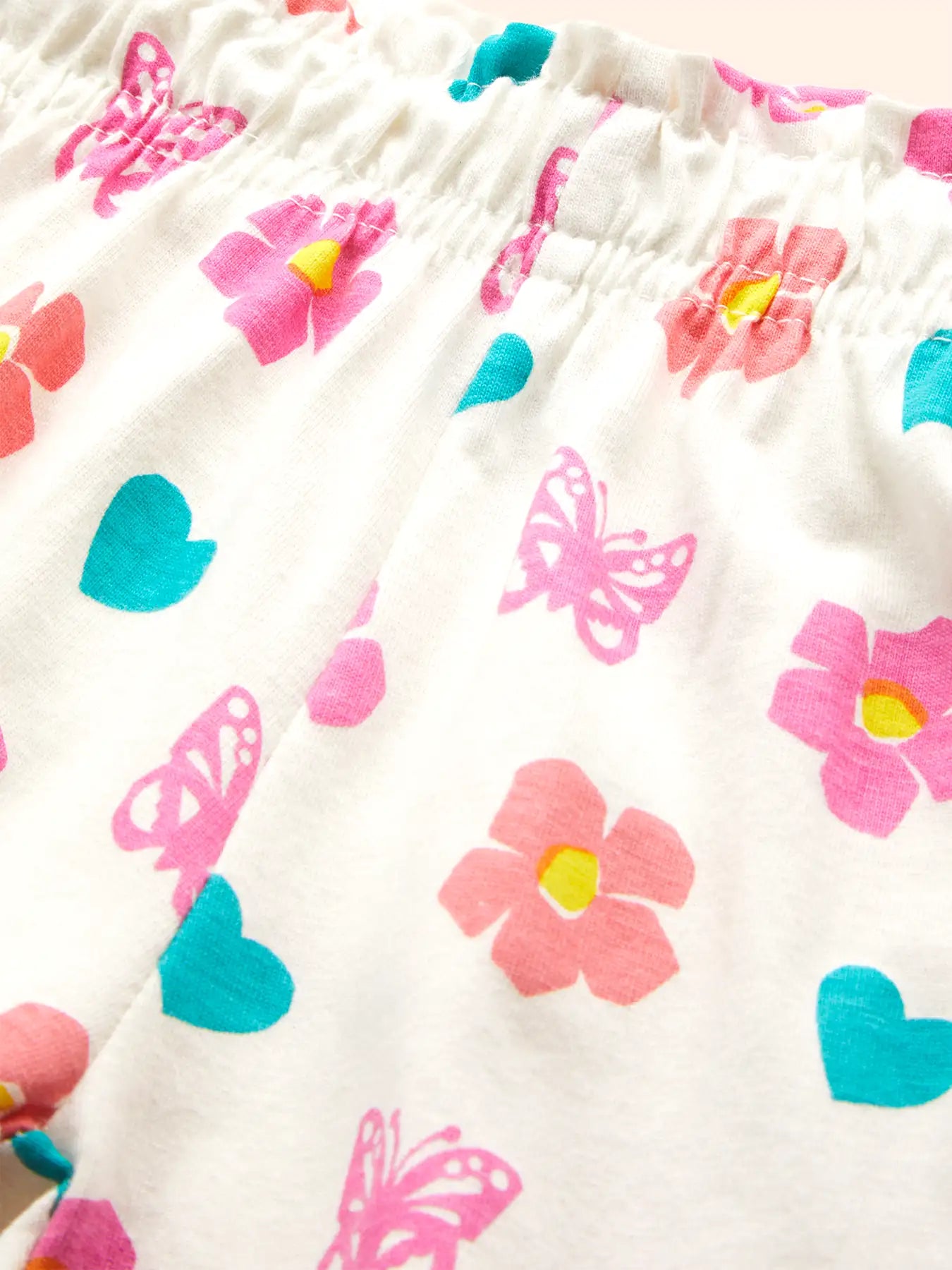 Paper Cut Love Girls Shorts Set