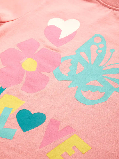 Paper Cut Love Girls Shorts Set