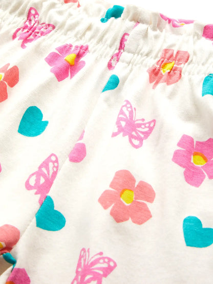 Paper Cut Love Girls Shorts Set