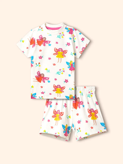 Pretty Fairy Girls Shorts Set