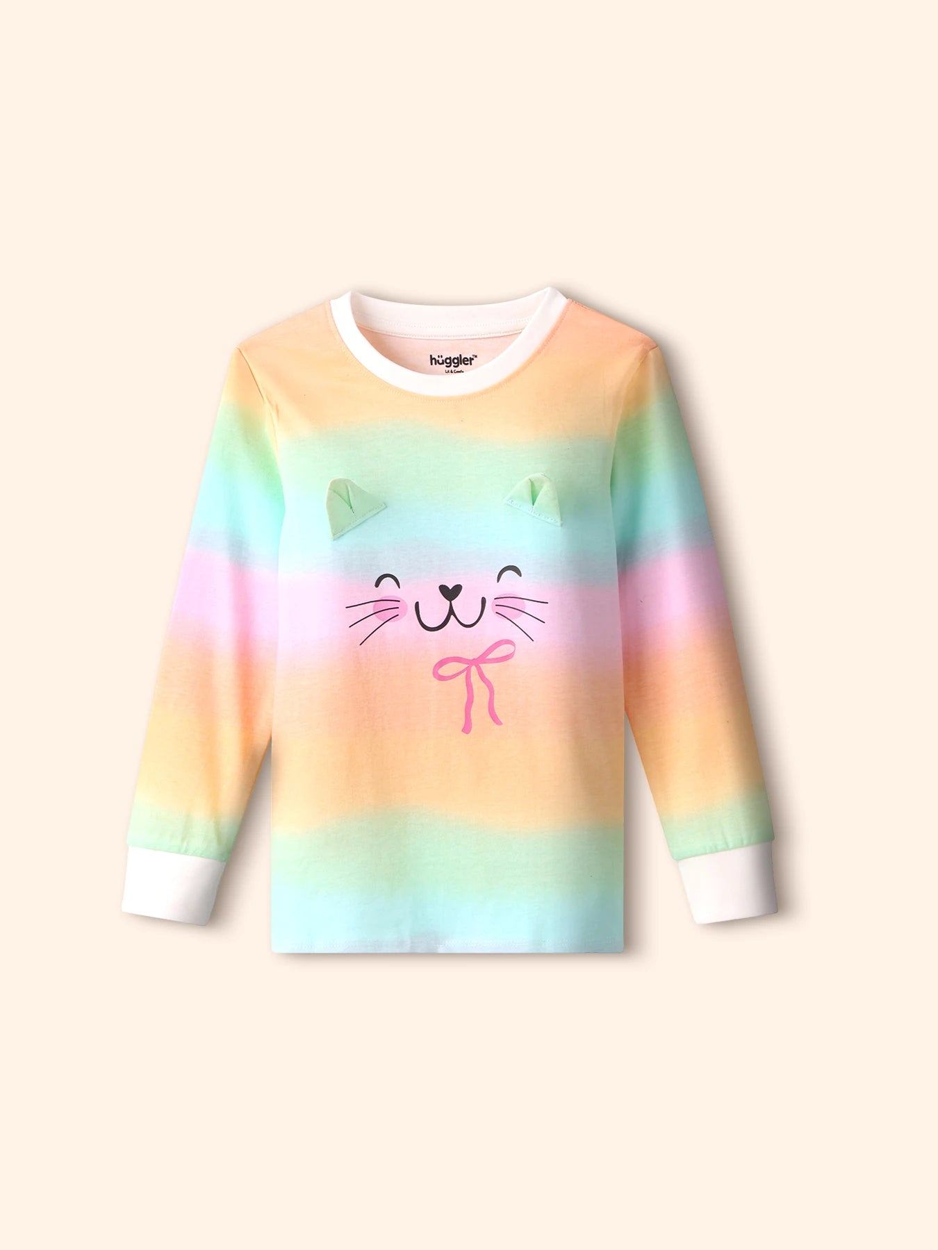 Rainbow Cat Girls Pajama Set.