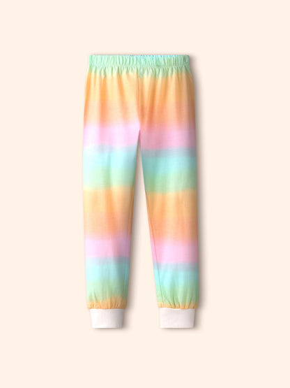 Rainbow Cat Girls Pajama Set.