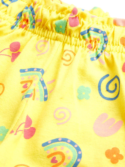 Rainbow Cherry Girls Shorts Set