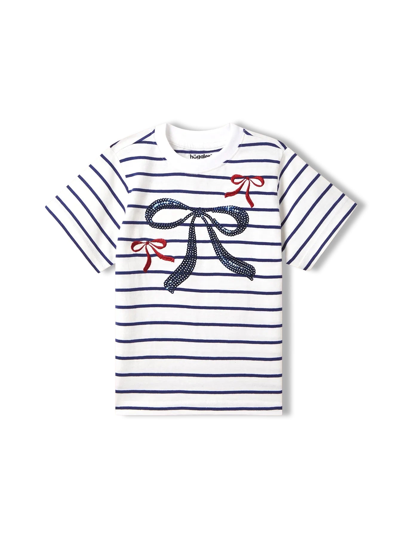 Sequin Bow Girls Shorts Set