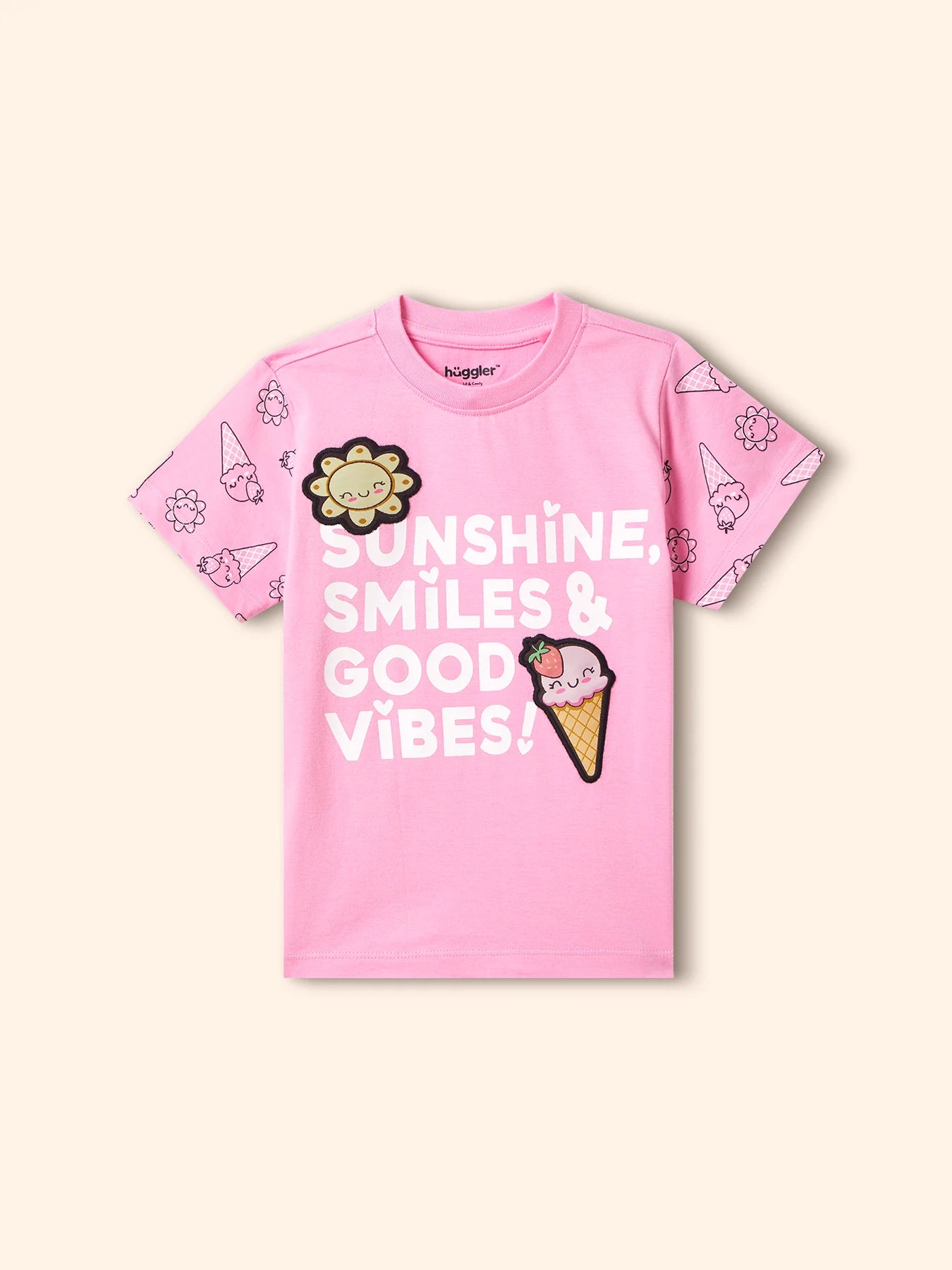Sunshine Smiles Girls Shorts Set