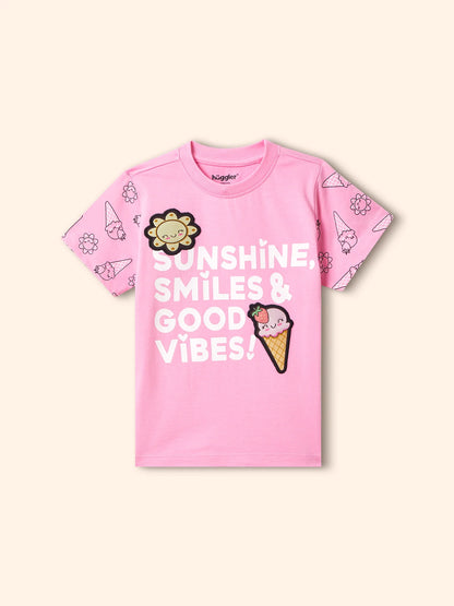 Sunshine Smiles Girls Shorts Set