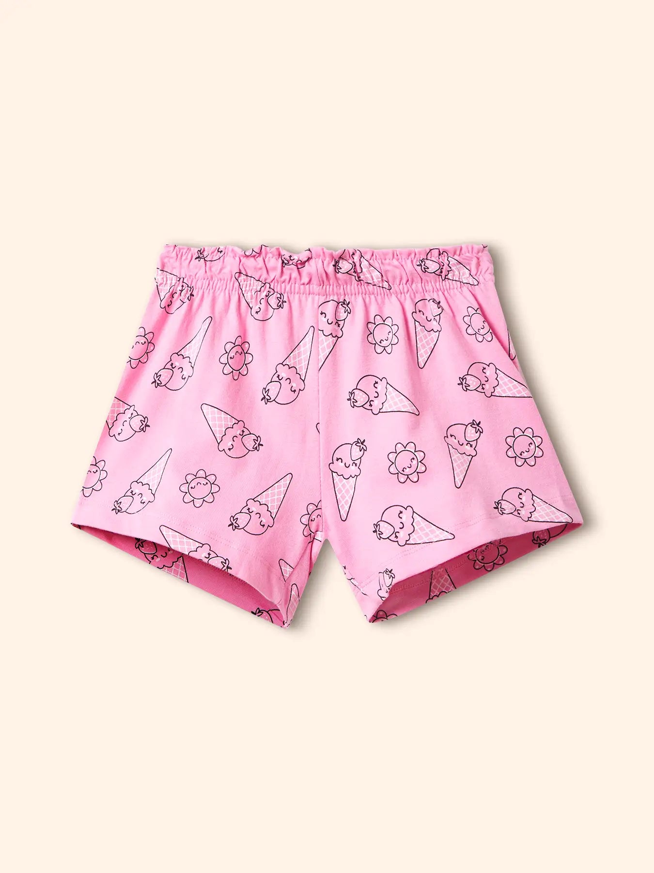Sunshine Smiles Girls Shorts Set