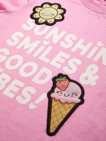 Sunshine Smiles Girls Shorts Set