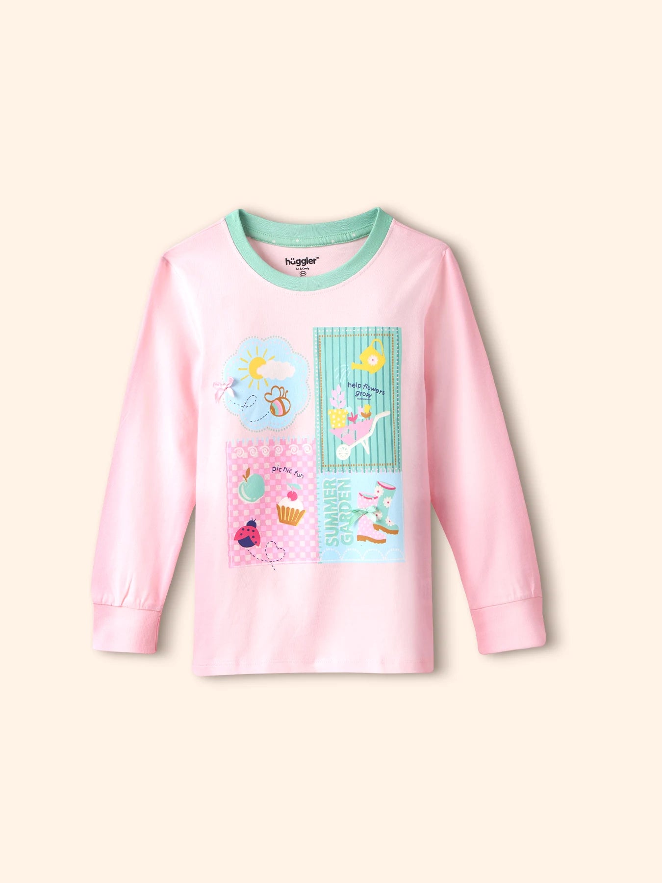 Summer Garden Girls Pajama Set.