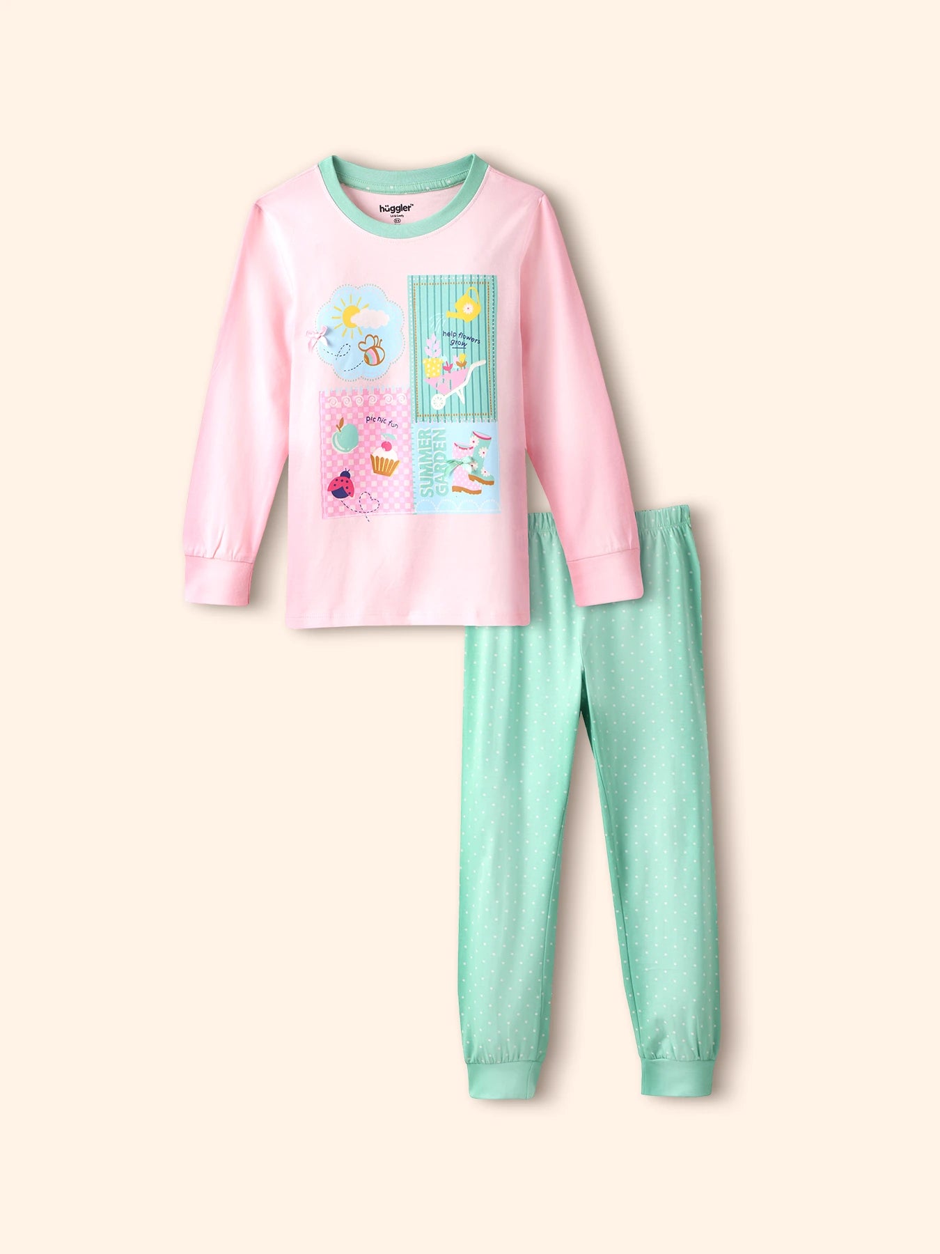 Summer Garden Girls Pajama Set.