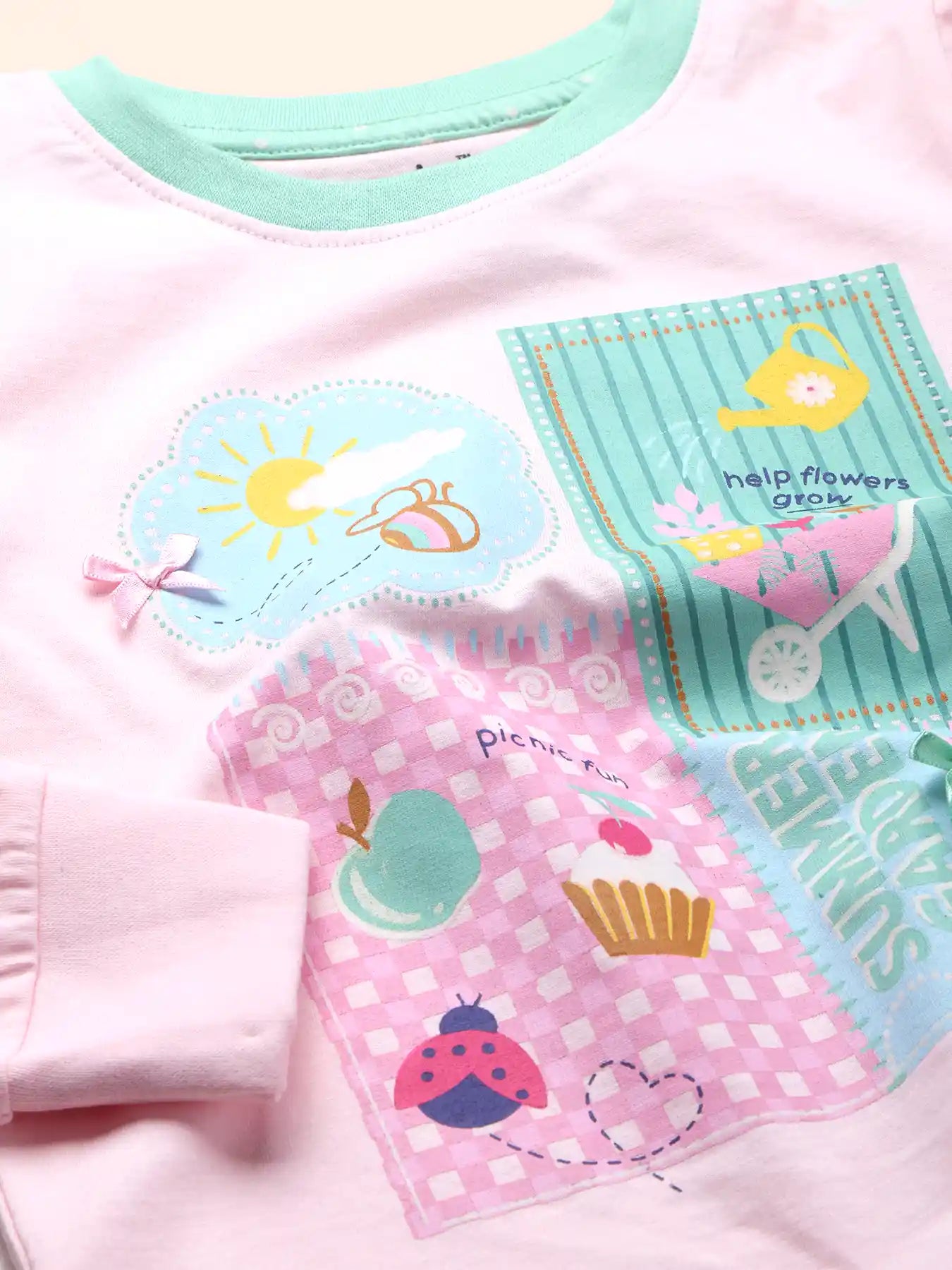 Summer Garden Girls Pajama Set.