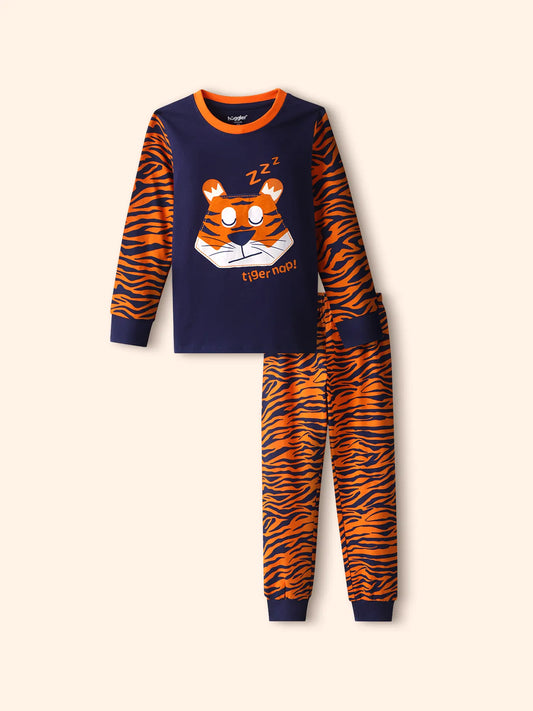 Tiger Nap Boys Pajama Set.