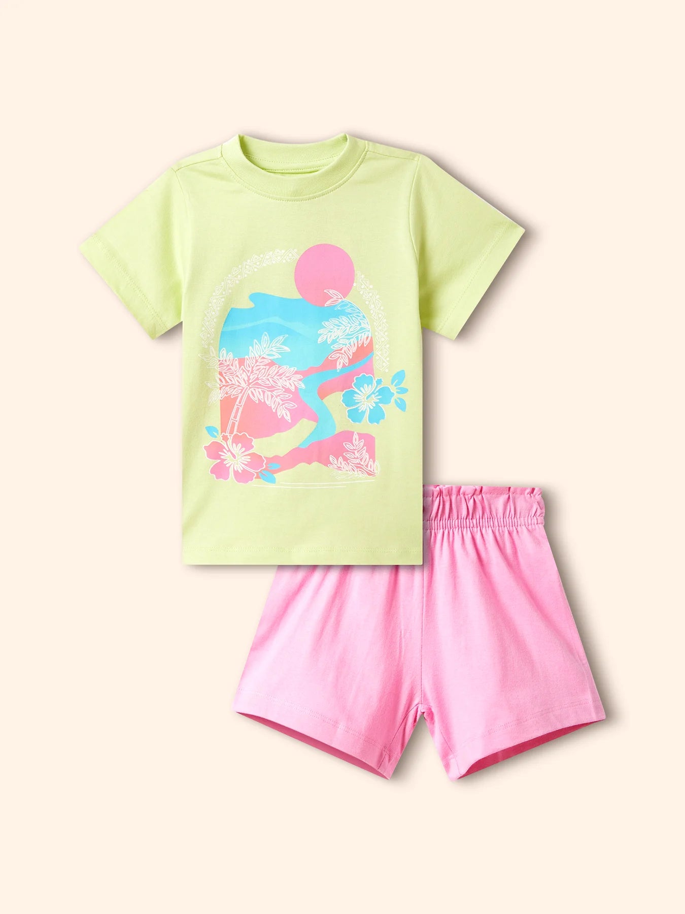 Tropical Girl Girls Shorts Set