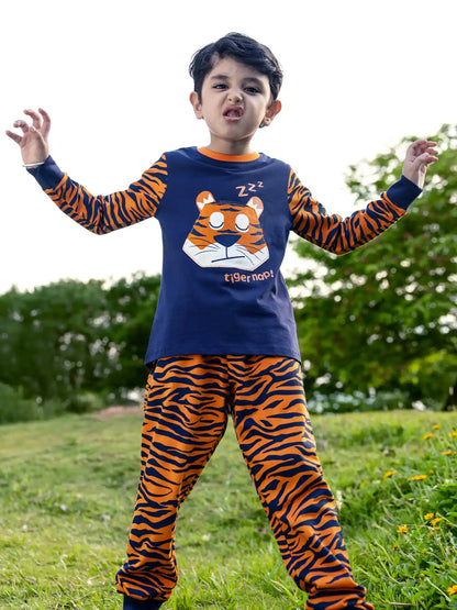 Tiger Nap Boys Pajama Set.