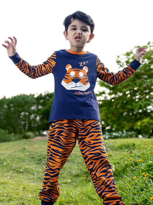 Tiger Nap Boys Pajama Set.