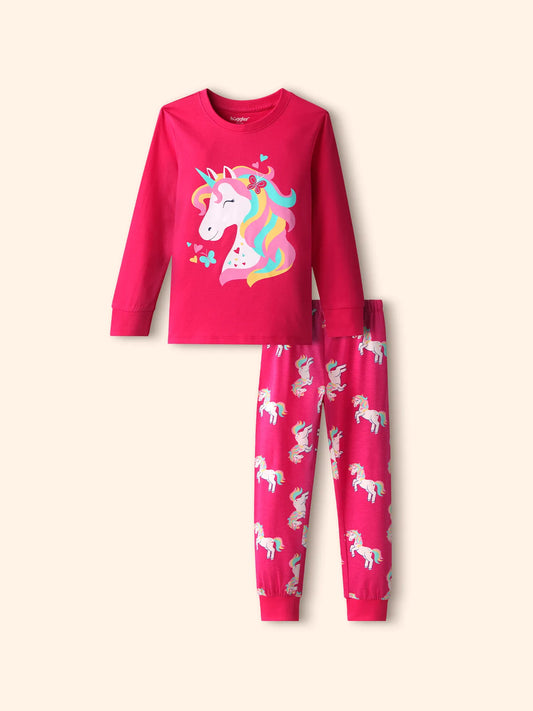 Unicorn Girls Pajama Set.