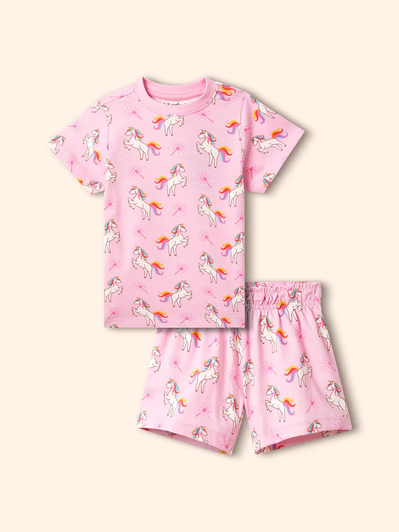 Unicorn Magic Girls Shorts Set