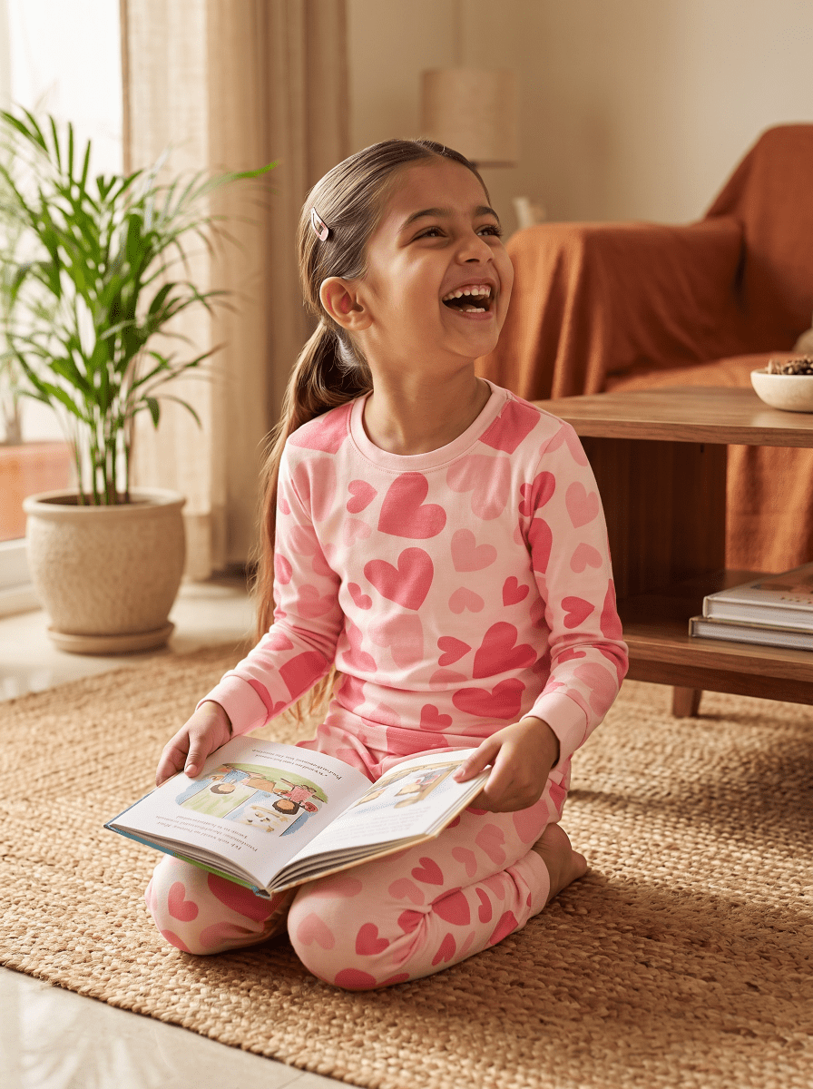 All Hearts Girls Pajama Set - Huggler