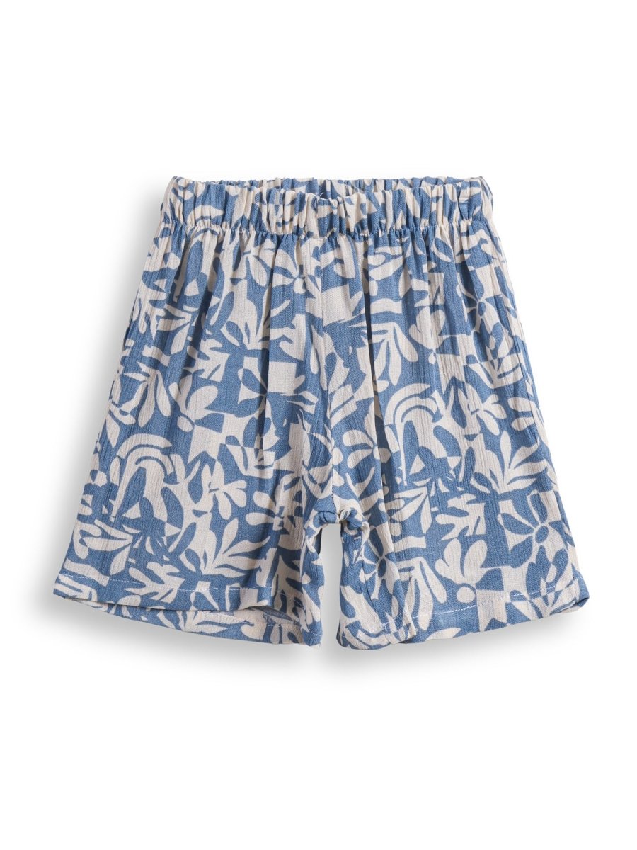 Blue Fern Girls Woven Shorts Set - Huggler